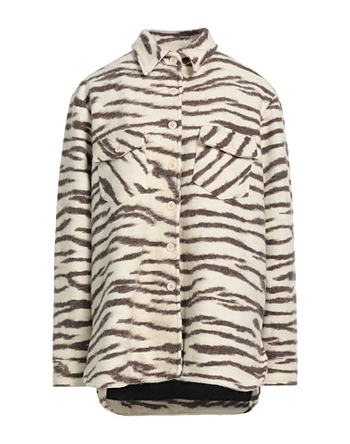 THE ANDAMANE Coat Cream 72% Polyester, 28% Wool