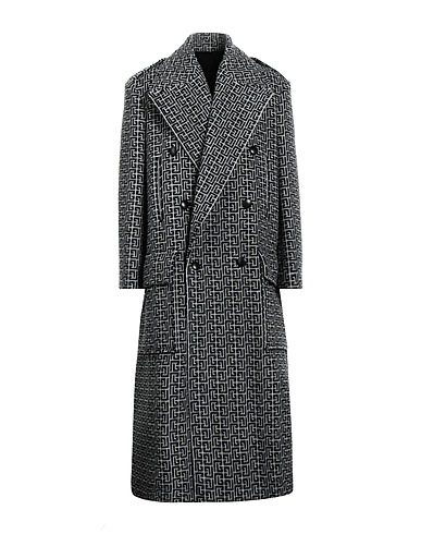 BALMAIN Coat Ivory 87% Virgin Wool, 8% Cashmere, 5% Polyamide