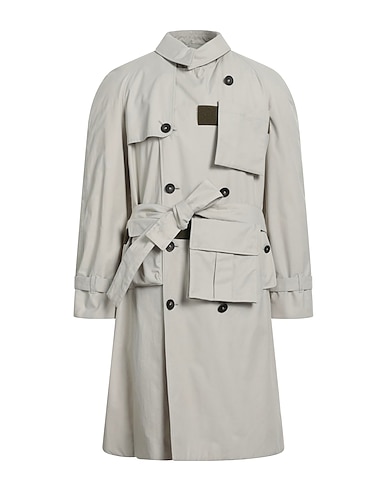 HERNO Full-length jacket Light grey 64% Cotton, 36% Polyamide