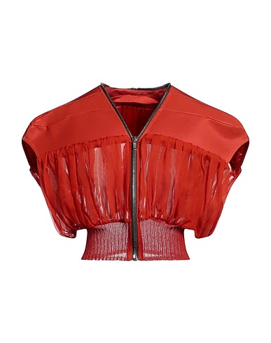 RICK OWENS Jacket Orange 69% Cotton, 31% Viscose, Cupro