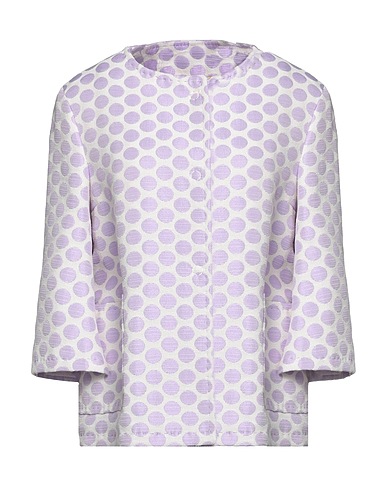 BOTTEGA MARTINESE Full-length jacket White 67% Polyester, 29% Cotton, 4% Other Fibres