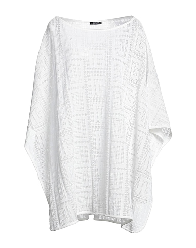 BALMAIN Cape White 94% Viscose, 6% Polyamide
