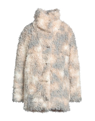 McQ Alexander McQueen Teddy Coat Beige 60% Modacrylic, 40% Acrylic