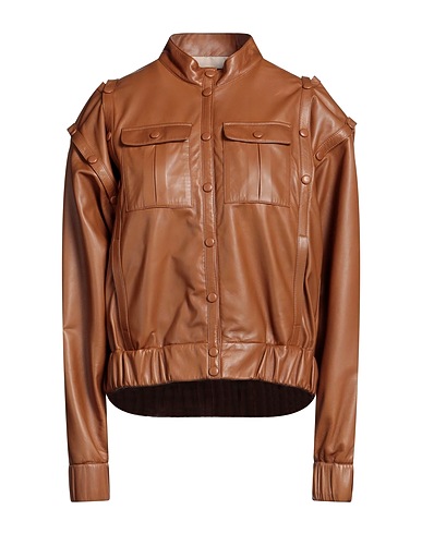 ROCHAS Jacket Camel 100% Lambskin