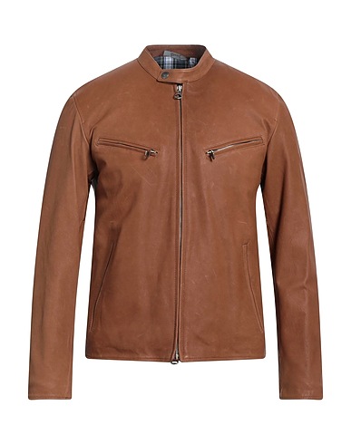 STEWART Jacket Brown 100% Soft Leather