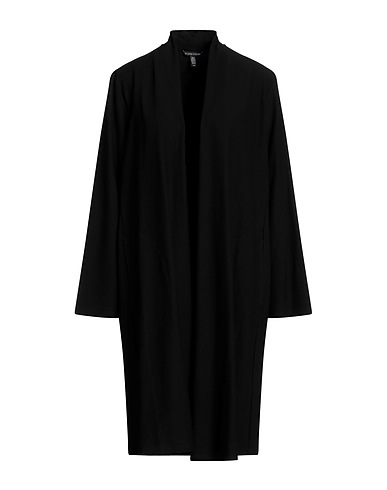 EILEEN FISHER Full-length jacket Black 70% Viscose, 24% Nylon, 6% Elastane