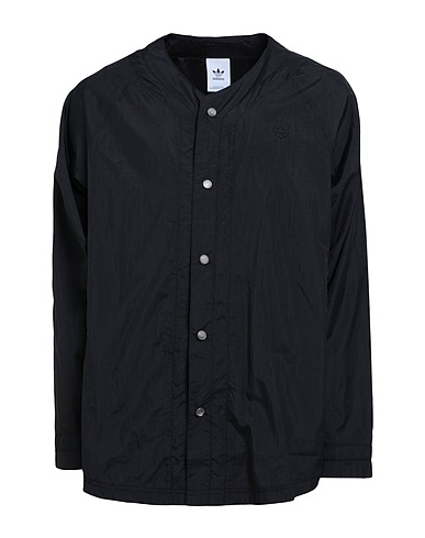 ADIDAS ORIGINALS Jacket PREMIUM ESSENTIALS CRINKLE NYLON SHIRT Black 100% Recycled polyamide