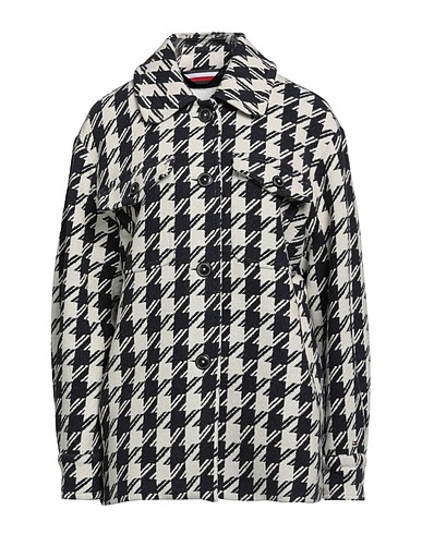 TOMMY HILFIGER Coat Off white 40% Wool, 35% Cotton, 12% Polyester, 11% Polyamide, 2% Other Fibres