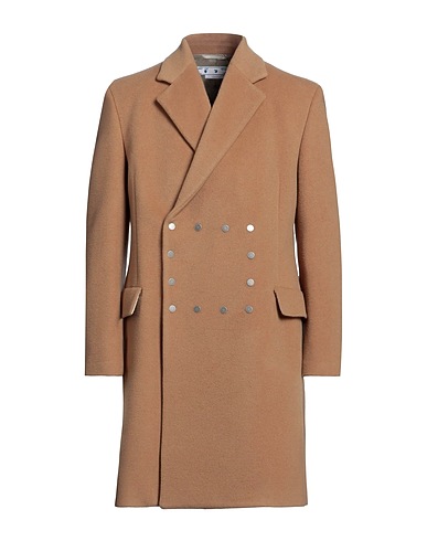 OFF-WHITE™ Coat Camel 70% Virgin Wool, 20% Polyamide, 10% Camel wool