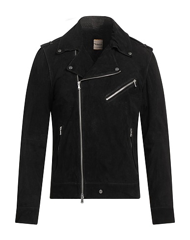 D'AMICO Biker jacket Black 100% Leather