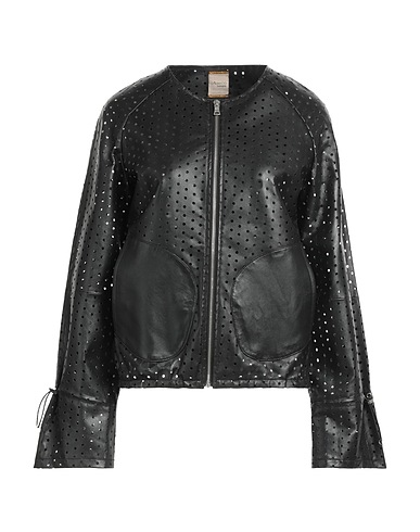D'AMICO Jacket Black 100% Lambskin