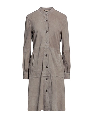 D'AMICO Full-length jacket Lead 100% Leather