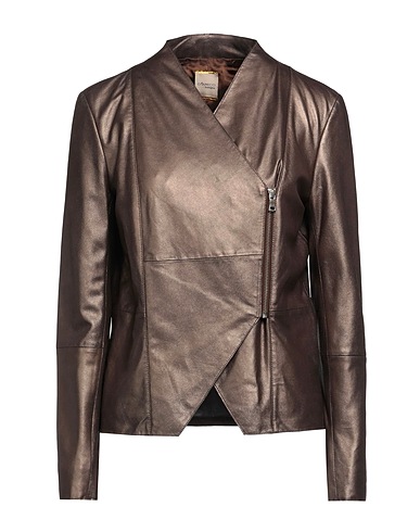 D'AMICO Giubbotto Bronzo 100% Pelle di capra