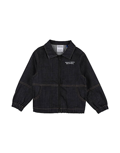 MARCELO BURLON Denim jacket Blue 98% Cotton, 2% Elastane