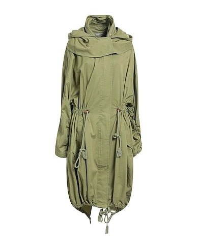 STELLA McCARTNEY Full-length jacket Military green 64% Cotton, 36% Viscose, Polyester