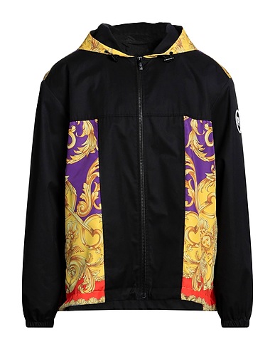 VERSACE Jacket Black 100% Cotton, Polyester