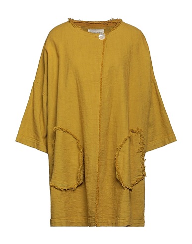 ALESSIA SANTI Full-length jacket Mustard 99% Cotton, 1% Elastane