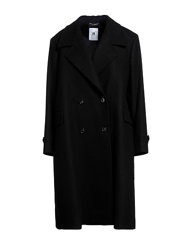 PT Torino Coat Black 80% Wool, 20% Polyamide