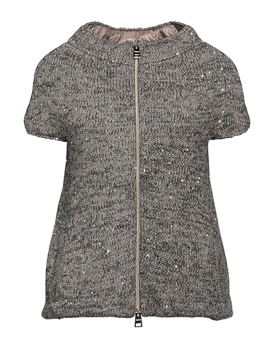 HERNO Piumino Marrone 40% Fibre tessili, 35% Poliammide, 12% Cotone, 11% Lana, 2% Metallo