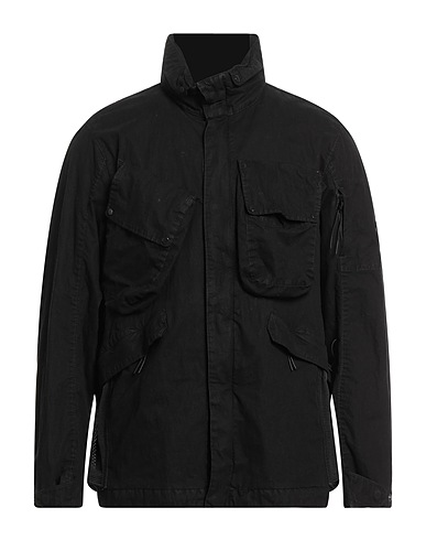 C.P. COMPANY Jacket Black 71% Cotton, 29% Polyamide, Polyurethane resin