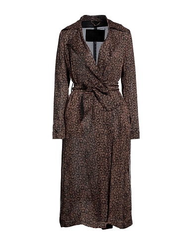 HERNO Full-length jacket Brown 100% Silk