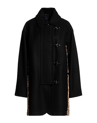 FAY Coat Black 80% Wool, 20% Polyamide