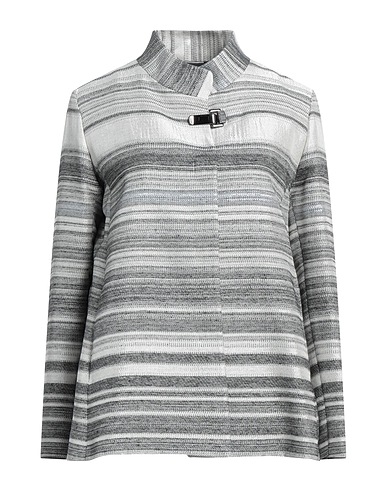 CINZIA ROCCA Blazer Grey 68% Cotton, 31% Viscose, 1% Metal