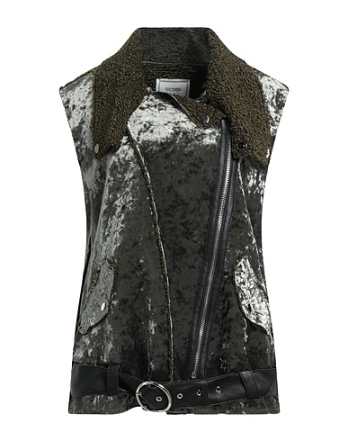 FRACOMINA Biker jacket Green 100% Polyester