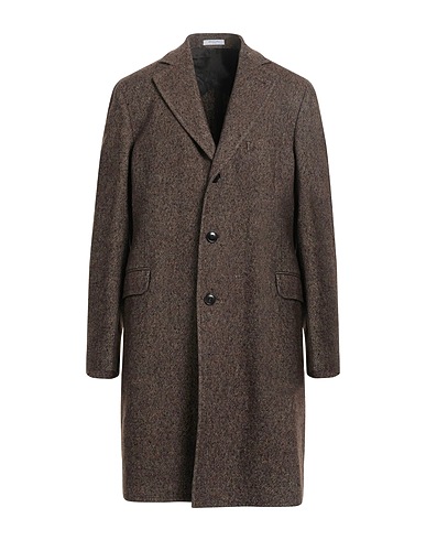BOGLIOLI Coat Brown 43% Linen, 35% Virgin Wool, 11% Polyamide, 11% Wool