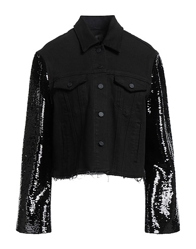 RTA Jeansjacke Schwarz 93% Baumwolle, 5% Polyester, 2% Elastan