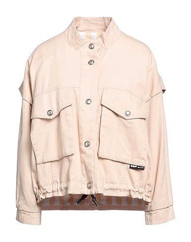 OOF WEAR Giubbotto jeans Beige 100% Cotone