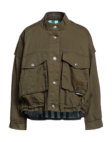 OOF WEAR Denim jacket Military green 100% Cotton