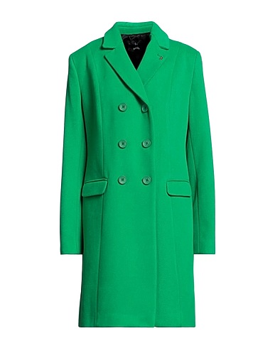 HANITA Coat Green 55% Polyester, 45% Viscose