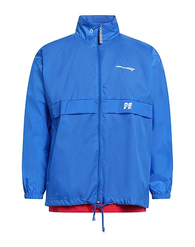 DANIELE ALESSANDRINI HOMME Jacket Bright blue 100% Cotton