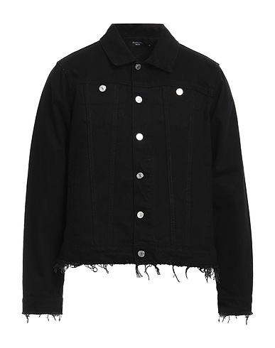 BOLONGARO TREVOR Giubbotto jeans Nero 100% Cotone