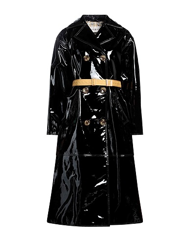 TORY BURCH Coat Black 100% Lambskin, Polyester