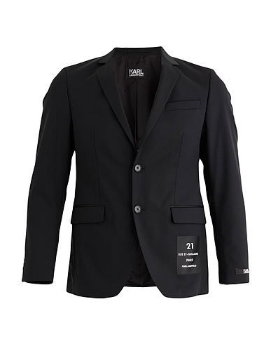 KARL LAGERFELD Blazer Black 98% Virgin Wool, 2% Elastane