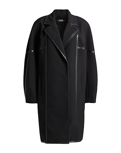 KARL LAGERFELD Double breasted pea coat Black 100% Polyester