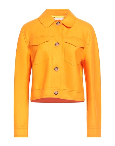 HARRIS WHARF LONDON Jacket Orange 100% Virgin Wool