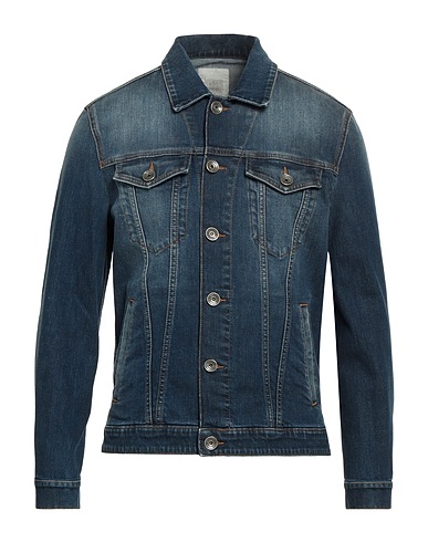 ELEVENTY Denim jacket Blue 98% Cotton, 2% Elastane