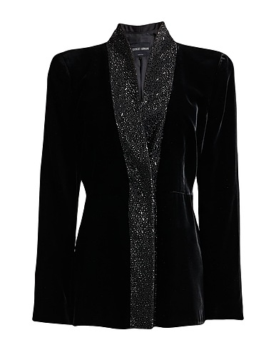 GIORGIO ARMANI Blazer Black 66% Viscose, 32% Cupro, 2% Elastane