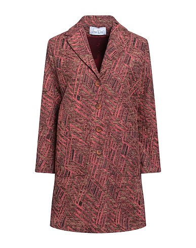 VIRNA DRÒ Coat Salmon pink 40% Cotton, 34% Polyester, 18% Acrylic, 8% Other Fibres