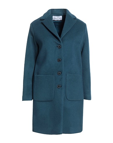 VIRNA DRÒ Coat Deep teal 75% Wool, 25% Polyamide