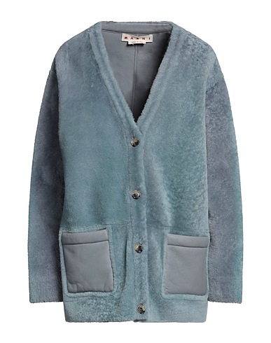 MARNI Kunstpelz Blaugrau 100% Lamm-Shearling