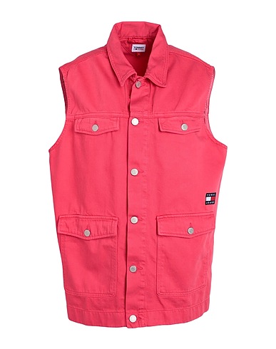 TOMMY JEANS Giubbotto jeans Corallo 100% Cotone riciclato