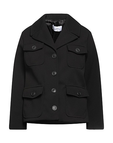 VIRNA DRÒ Blazer Black 87% Polyester, 10% Polyurethane, 3% Elastane