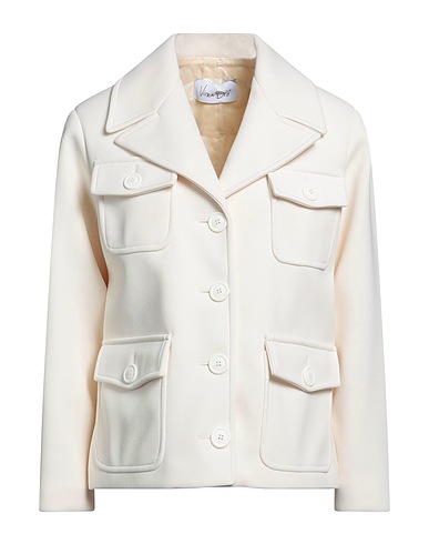 VIRNA DRÒ Blazer Ivory 87% Polyester, 10% Polyurethane, 3% Elastane