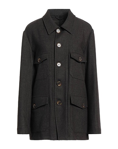VI TO VI Jacket Chocolate brown 80% Virgin Wool, 20% Polyester