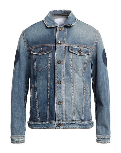 JACOB COHЁN Denim jacket Blue 99% Cotton, 1% Elastane, Polyester