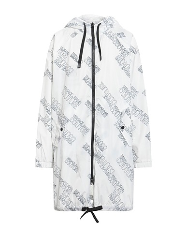 VERSACE JEANS COUTURE Full-length jacket White 100% Polyester